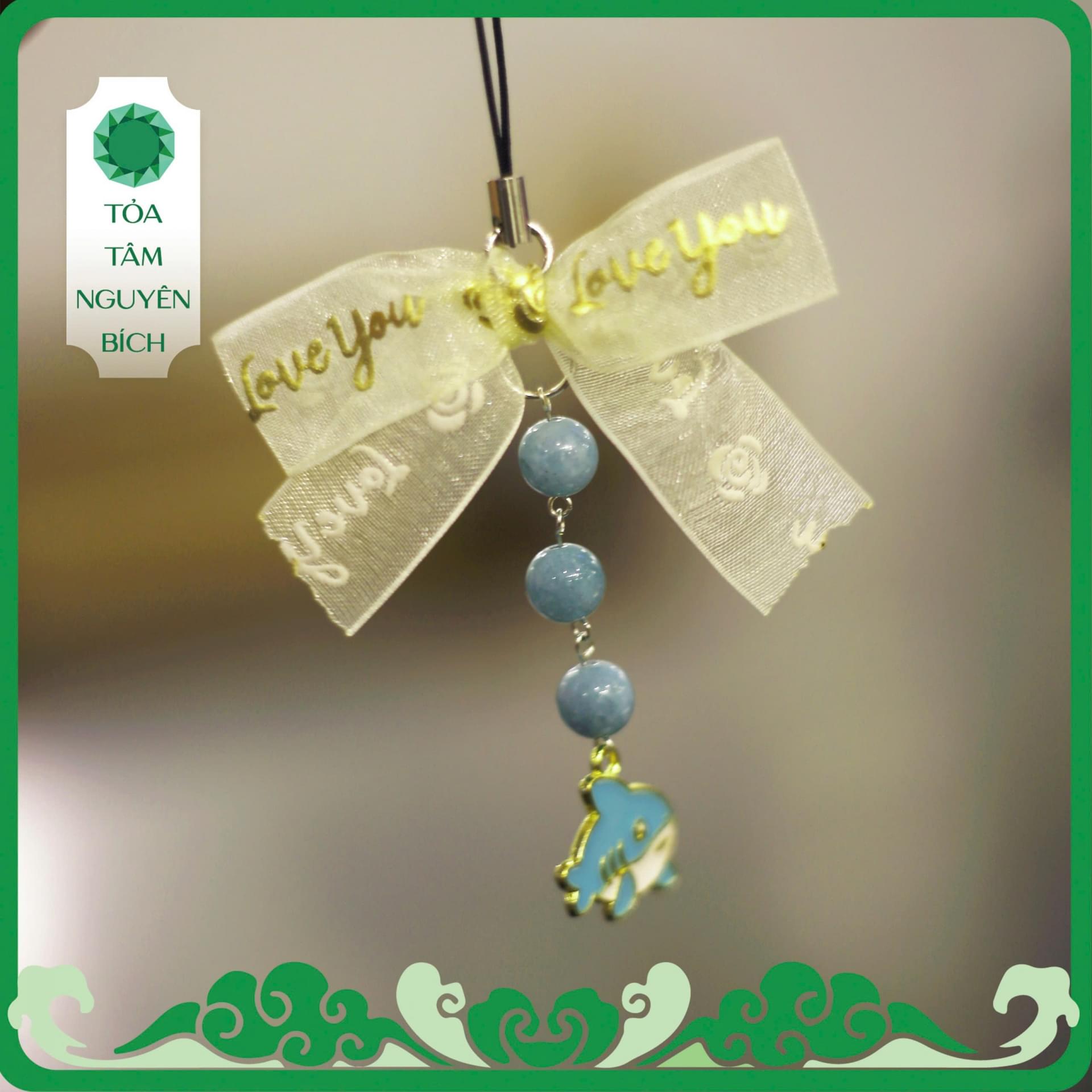 Phone chaine Phỉ thúy charm cá