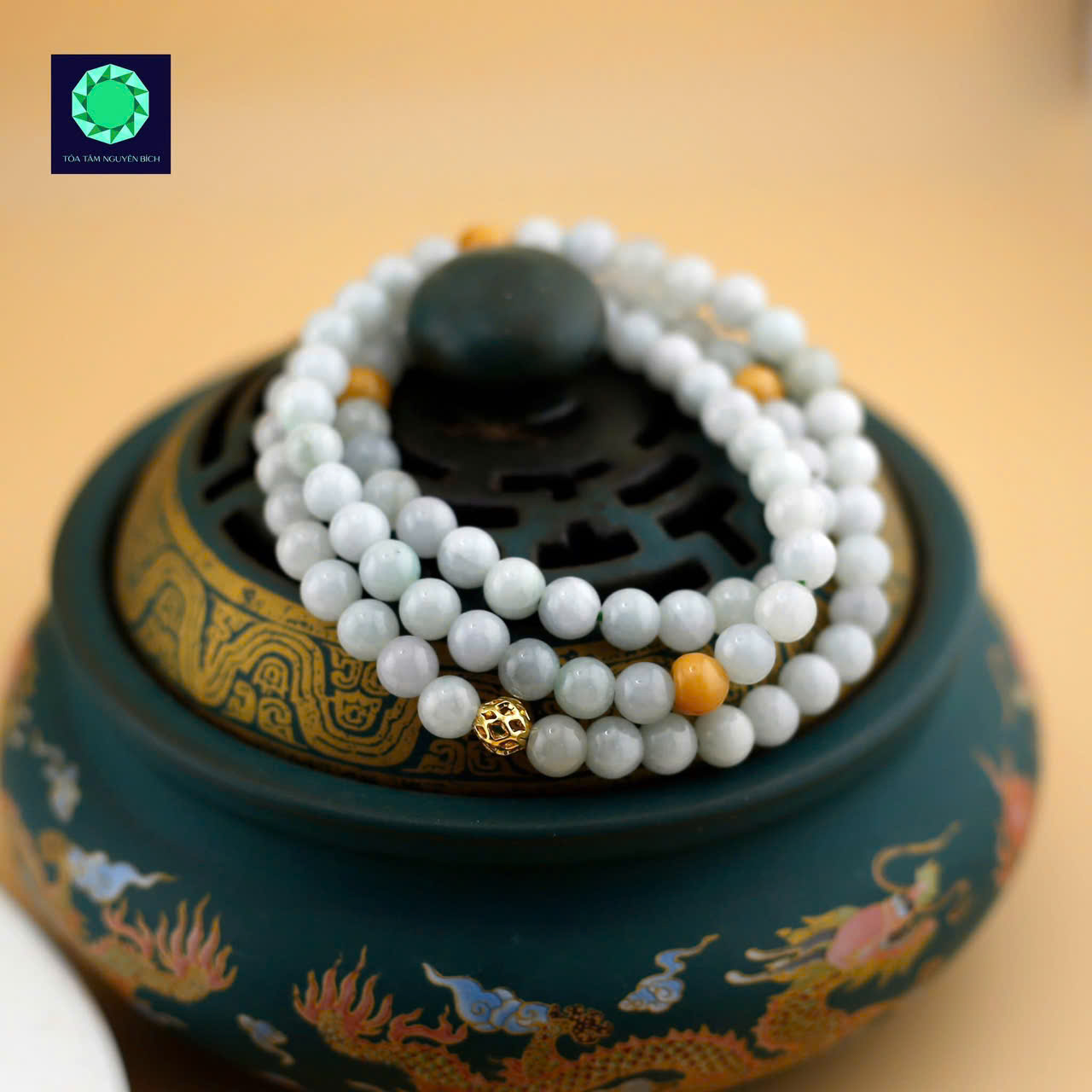 Vòng Phỉ Thúy mix Hoàng Phỉ