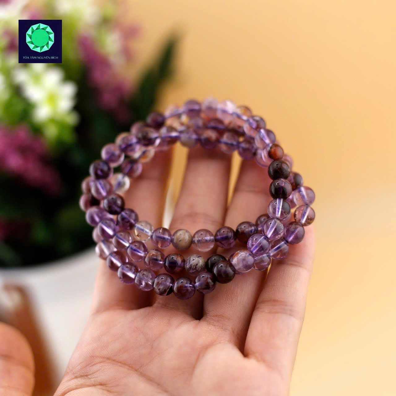 Vòng Thạch Anh super seven quấn tay